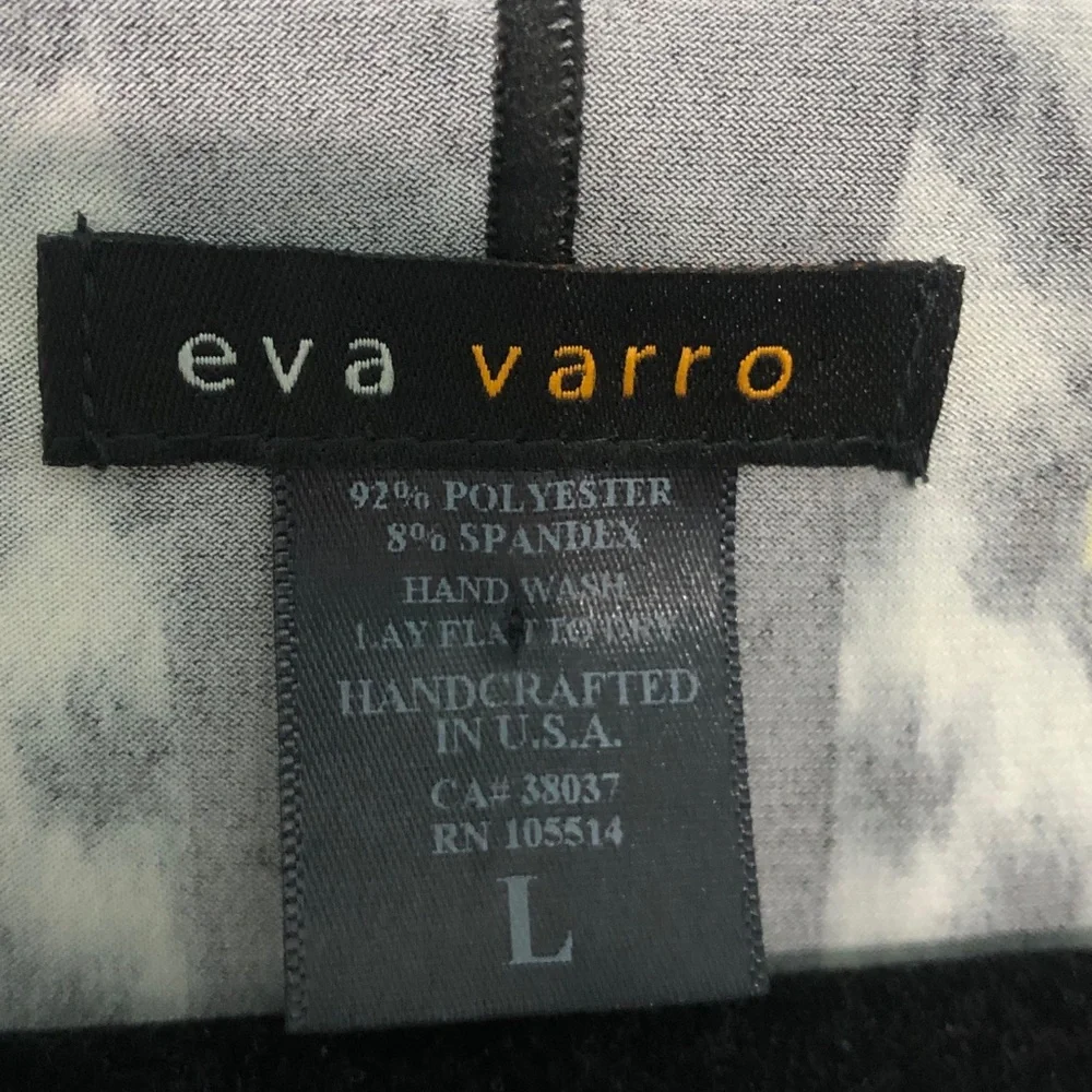 EvaVarro TUNIC DRESS 3/4 Slvs Easy-care Jersey OverBlouse EUC - Picture 4 of 4